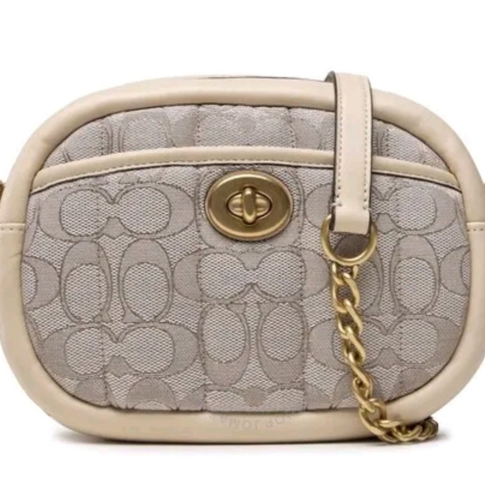 Coach Small Camera Bag Crossbody In Signature Jacquard
